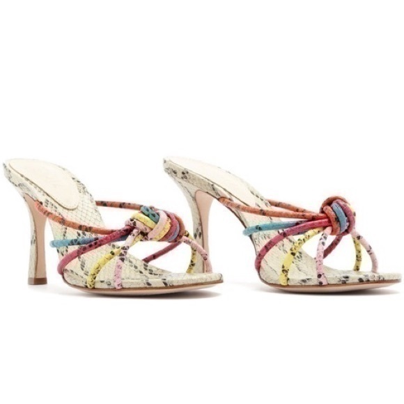 SCHUTZ Rina snake effect leather Sandals - Picture 9 of 10